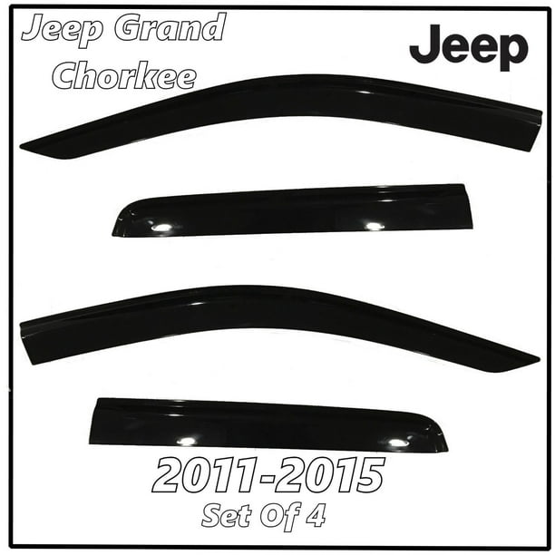2011 2015 Jeep Grand Cherokee Window Deflectors Front Rear Complete