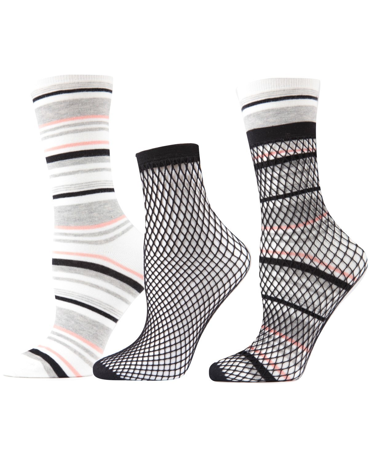 MeMoi Double Layer Socks Socks by MeMoi One Size / White MWN00135