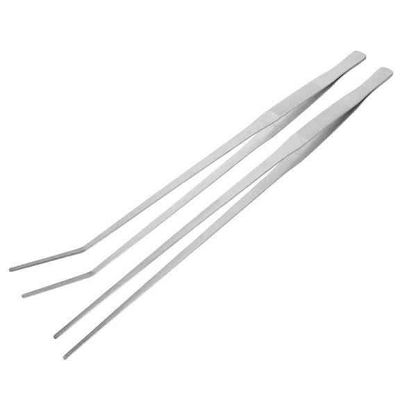 2pcs Long Tweezers Reptile Feeding Tweezers Aquarium Terrarium Large Metal Tweezers Food Tongs