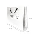 thumbnail image 3 of Valentino Shopping Gift Bag Designer Logo Packaging White Paper Large, 3 of 6