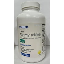 Major Chlorpheniramine 4 Mg Tablets for Over-the-Counter Medicine, 1000 Count