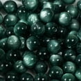 thumbnail image 2 of Nvzi straight hole shiny round beads 150Pcs Dark Green 0.39 inch, straight hole beads, modern Bohemian chic beads DIY accessories home decoration beads, DIY jewelry accessories, 2 of 2