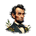 thumbnail image 3 of Yatrandify Waterproof Stickers Vinyl Abraham Lincoln Stickers Colorful Decorative Stickers for Notebooks Suitcases Instruments, 3 of 8