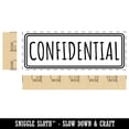 thumbnail image 2 of Confidential Double Line Border Document Self-Inking Rubber Stamp Ink Stamper for Business Office - Pink Ink - Large 2-2/4 Inch, 2 of 7