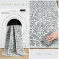 thumbnail image 6 of Lahome Decor 2'x3' Washable Rug for Bedroom, Vintage Area Rug for Dorm Room, Indoor Soft Distressed Floral Throw Rugs Non-Slip Backing for Entryway Farmhouse Kitchen Kids Playroom,Light Grey, 6 of 9