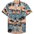 thumbnail image 3 of Camisas de selva tropical para hombres, ropa con impresión 3D, camisas hawaianas de playa, blusas Y2K de manga corta, ropa vintage, blusa con solapa, 3 of 5