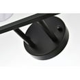 thumbnail image 5 of Living District Colson 4-Light Metal & Fabric Bath Sconce in Black/White, 5 of 6