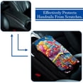 thumbnail image 5 of Vehicle Soft Comfortable Furry Printed Car Armrest Mat Pad Cover Accessories 12.5x8.2 Inch, 5 of 6