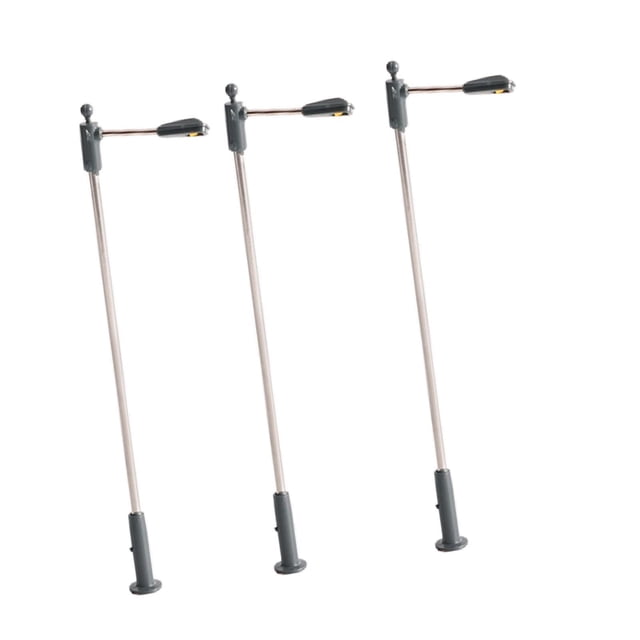 HILABEE 3 Pieces Model Train Railroad Light Lamppost for DIY Scene Sand Table Layout Style D
