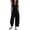 Black, variant on Summer Jumpsuits for Women Casual Fashion Round Neck Button Sleeveless Solid Color Pocket Jumpsuit