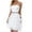 White, variant on gakvbuo Summer Dresses for Women 2023 Plus Size Dress for Women Sundresses Women'S Square Neck Tassel Sleeveless Zipper Solid Mini Dress Party Dress formal Dress