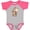 Heather and Hot Pink, variant on Inktastic Christmas Molly Moose Boys or Girls Baby Bodysuit
