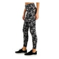 thumbnail image 3 of IDEOLOGY Womens Black Stretch Moisture Wicking Ventilation Flat Seems Camouflage High Waist Leggings M, 3 of 4