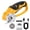 Yellow, variant on Hormy Cordless Electric Scissors Cardboard Cutter with 2 Blades, Shears Cutting Tool for Fabric Electric Box Cutter Leather Felt with Charger, Blue