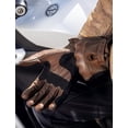 thumbnail image 4 of Goatskin Motorbike Gloves Mens Protection Motorcycle Leathers Full Finger All Season M, 4 of 4