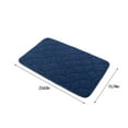 thumbnail image 3 of Bathroom Floor Mat, Foam Absorbent, Non-slip, Dry Foot Mat, Entry Door Mat, Toilet Doorway Mat, Versatile Indoor Outdoor Use, Waterproof Weather Resistant, Washable, Easy Care, 3 of 8