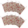 thumbnail image 1 of De Arpillera Joyas Bolsa De Lazo Rosa Bolsa De Flores Boda, 1 of 8