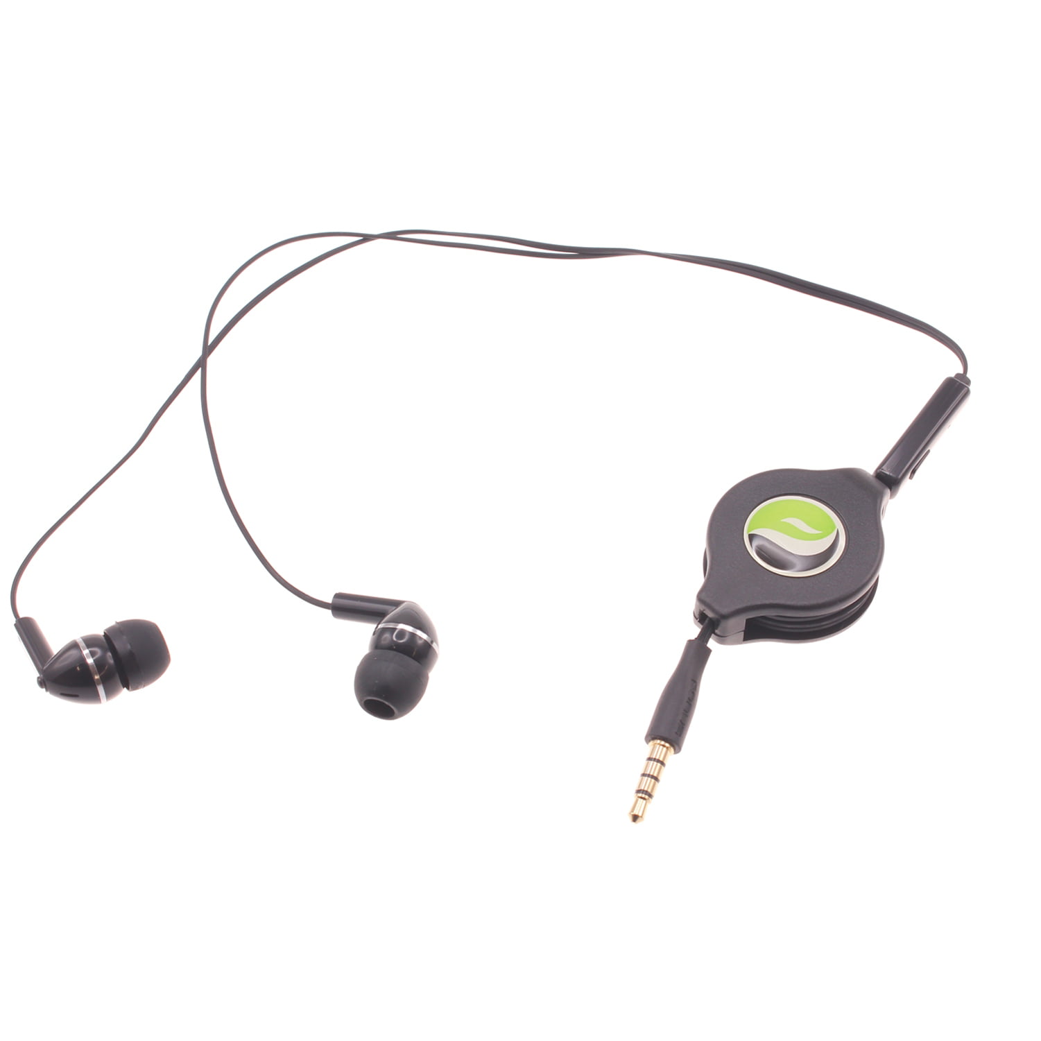 ReTrak Retractable Earbuds Ear-Wrap Earphones MP3 iPad IPhone iPod Android NEW 