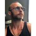 thumbnail image 2 of FEISEDY Sunglasses, Fashion Square Pilot Sunglasses, Vintage Metal Gradient Glasses for Men and Women, B4104, 2 of 15