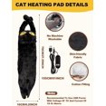 thumbnail image 3 of Biwat Cat Heating Pad for Period Cramps 5 Heat Settings Auto Shut Off USB Portable Electric Heat Pad Soft Thick Fuzz Stuffed Animal Cute Kitty Warmer for Body Pain Relief Comfort Accompany Help Relax, 3 of 4