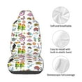 thumbnail image 3 of Lsque Cartoon Wild Animals Pattern Car Seat Covers for Front Seats , Waterproof Seat Covers for Cars, Sporty Front Seat Covers,Car Seat Cover Protector Front Seats, 3 of 5
