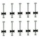 thumbnail image 3 of 10 tornillos para trampolín, accesorios resistentes para trampolín con espaciadores para postes de cerramiento. Largo, 3 of 5