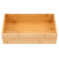 thumbnail image 2 of LEEYNEER Refining Bamboo and Wood Storage Box  Home Desktop Finishing (Khaki), 2 of 10