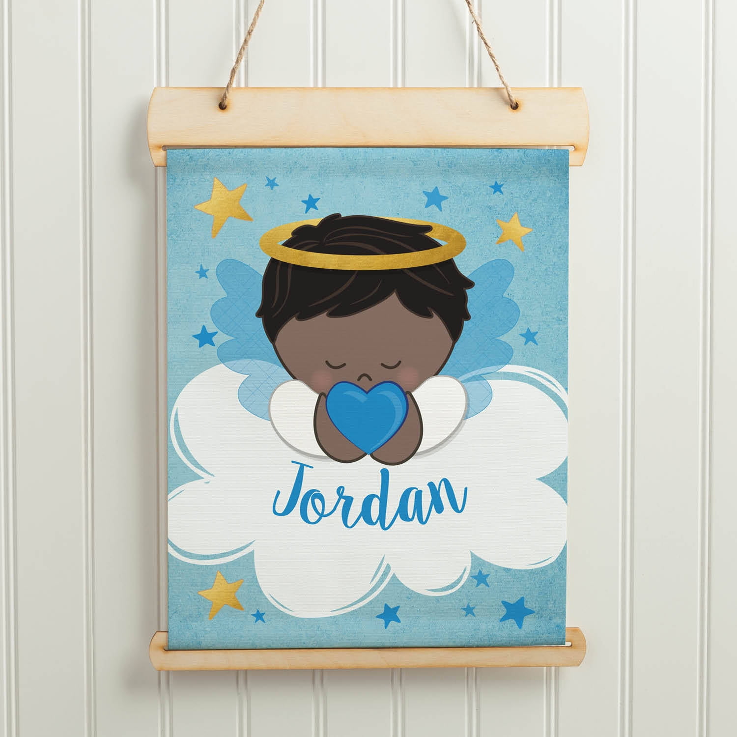 Guardian Angel Personalized Hanging Canvas Banner