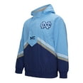thumbnail image 2 of Men's Mitchell & Ness Navy/Carolina Blue North Carolina Tar Heels Throw It Back Vintage Logo Full-Zip Jacket, 2 of 7
