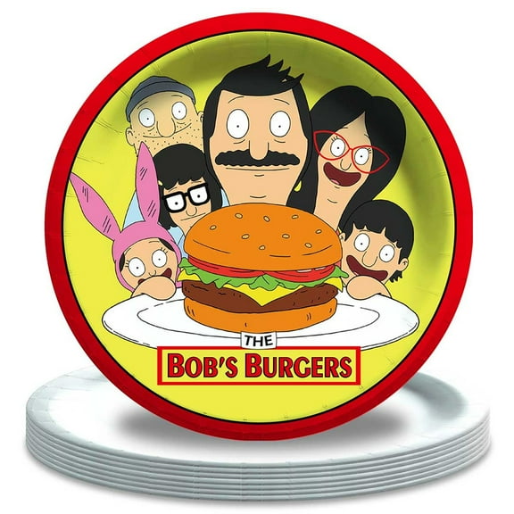 Bob's Burgers Birthday Decorations Plates Party Supplies Tableware Disposable Dinnerware