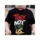 thumbnail image 1 of boys Cotton T-shirt "THEY NOT LIKE US" Print For Comfortable And Casual Round Neck Short Sleeves, 1 of 6