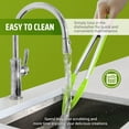 thumbnail image 3 of Kaluns Silicone Tongs Utensils for Cooking with Spatula - 4 Pcs Kitchen Tongs & Tong Set, Heat Resistant Non-Slip Serving Utensils - Green, 3 of 8