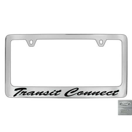 Ford Transit Connect Script Chrome Plated Metal License Plate Frame