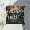 thumbnail image 2 of PHYHOO Retro Wood Xmas Decoration Throw Pillow Case Linen I'm Dreaming White Christmas Quote Saying with Winter Snowflake Pattern Pillow Cover Home Sofa Cushion Cover White, 2 of 5