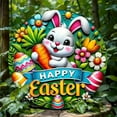 thumbnail image 6 of sruoe Sun catchers Windows Hanging, Stained Glass Panels, Acrylic Suncatcher, Suncatchers Outdoor Easter Bunny Decoration, Christmas Home Garden Courtyard Window Indoor Hanging Ornament, 6 of 6