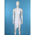 thumbnail image 5 of Miutii Women Elegant Sleeveless Cutout Lyrical Modern Contemporary Dress Mesh Patchwork Latin White XXL, 5 of 9