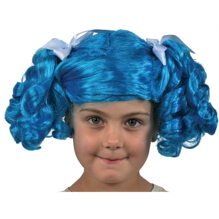 Blue Lalaloopsy Fluff N Stuff Wig Child Halloween Costume
