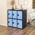 thumbnail image 4 of 6 Door Staff Locker with Lock Latch, Office Cabinet for Books Files Lunch Boxes Storage, 4 of 6