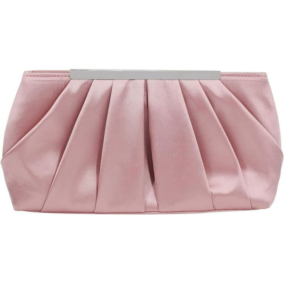 Elegant Evening Clutch Pleated Satin Bridal Purse Party Prom Banquet Handbag Shoulder Bag