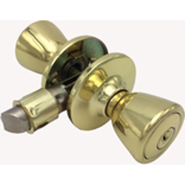Hardware House Pelham Mobile Home Entry Knob Polished Brass CP