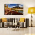 thumbnail image 3 of Autumn Mood Jack London Lake Canvas Wall Art Colorful Autumn Framed Painting For Livingroom Office Bedroom Wall Decor Ready to Hang, 3 of 6