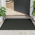 thumbnail image 2 of XZKING Outdoor Welcome Mat for Front Back Door Patio Waterproof Outside Entrance Entry - All Weather Heavy Duty Dirt Trapping Matt,19"X30" Doormat.,Black, 2 of 6