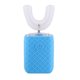 thumbnail image 3 of Cepillo de dientes eléctrico automático en forma de U de 360 grados, cabezal de silicona para adultos y niños, cepillo de dientes sónico recargable, luz azul blanqueadora, 3 of 5