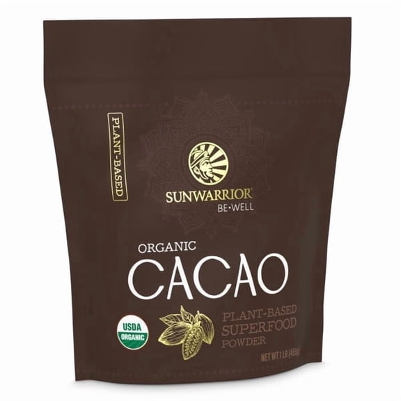Pure Cacao Powder Organic Unsweetened & Raw | Premium USDA Organic Cacao Powder for Baking Smoothies and Hot Chocolate | Non-Alkalized No Added Sugar Non-GMO Gluten Free Vegan & Kosher (455g)