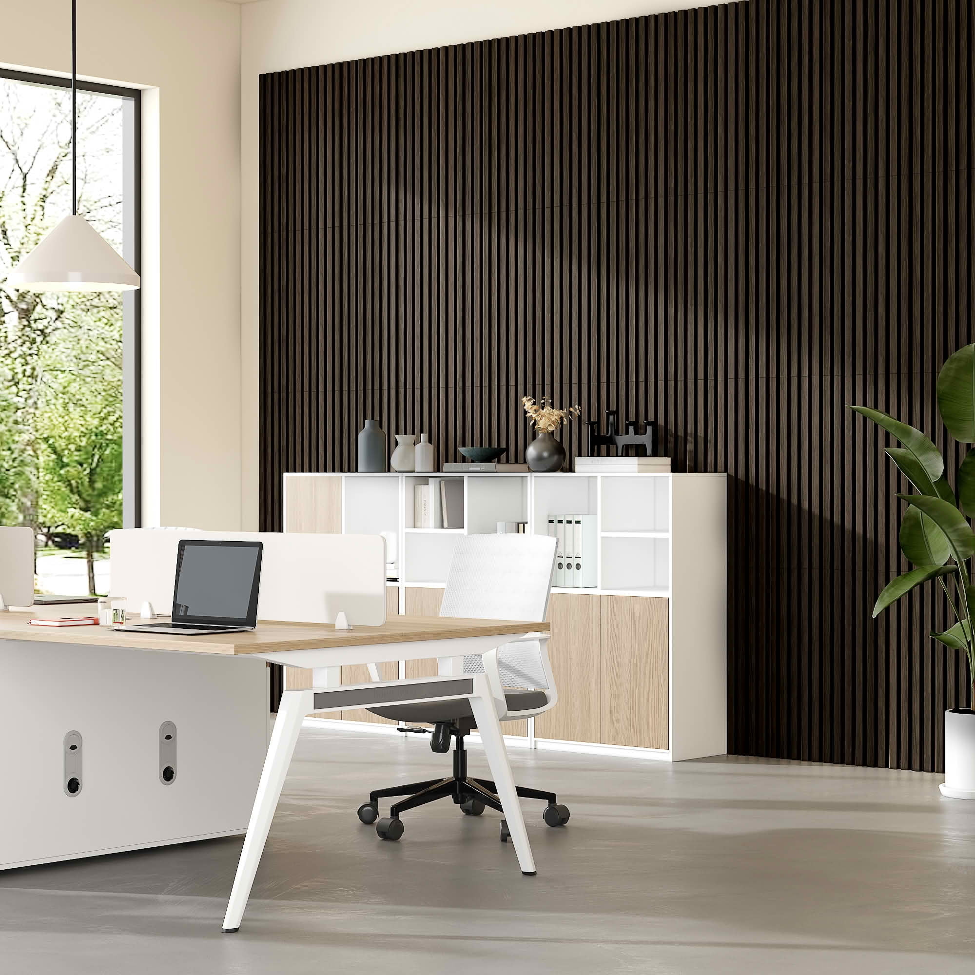 MAYEERTY Walnut Wood Veneer MDF Sound Absorbing Panel for Wall Decor, 24x24x1 Inch, 4 Pack