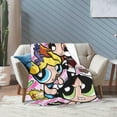 thumbnail image 6 of The Powerpuff Girls Bed Blanket Air Conditioner Quilt Ultra Soft Flannel Blanket All Season Fuzzy Blanket Reversible Fluffy Plush Blanket 60"X50", 6 of 8