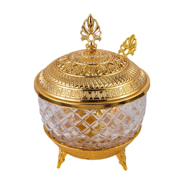 Siruishop Sugar Bowl with Lid European Kitchen Storage Jar for Parties Wedding Kitchen