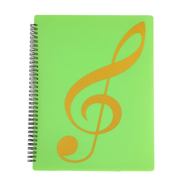 Letter Size File Folder Spiral Binding Sheet Music Binder Folder Writable Pages