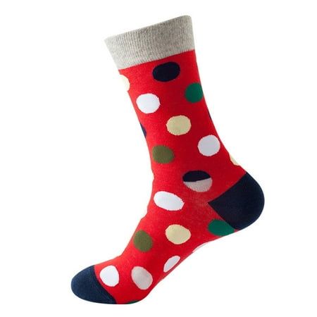 

UoCefik Thick Ankel High Winter Socks for Women Crew Polka Dot Warm Socks