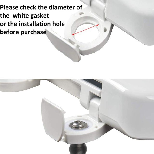 4 Pack WC Vis Charnières de Toilettes Boulon Expansion Caoutchouc Top Écrous Fixations à Vis Fixer WC Raccords à Trous Borgnes